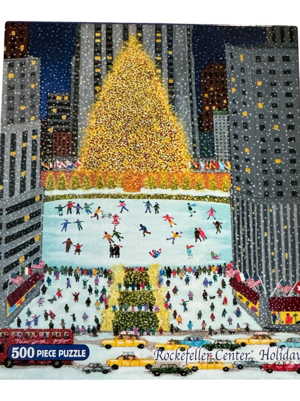 🎄NEW Briarpatch Rockefeller Center Holiday Christmas 500-Piece Puzzle